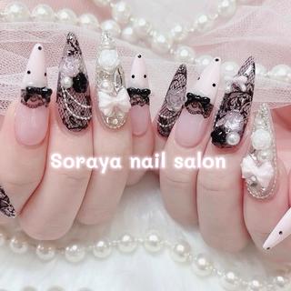 ネイル ソラヤネイルサロン 長さだし・パラジェルのネイルデザイン