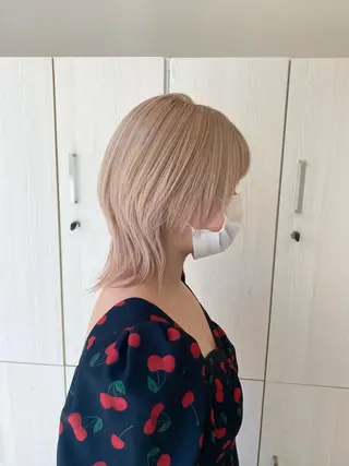 ショート カラー ハイトーン×似合わせ 🌱中川慎之介のヘアスタイル