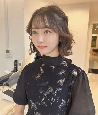 ショート ヘアアレンジ 透明感カラー🫧ヘア セット🫧松本菜月の眉毛・アイブロウイメージ