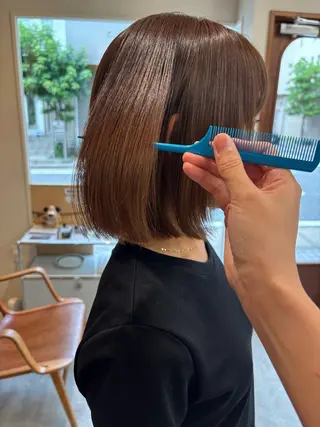ミディアム 永田 愛莉のヘアスタイル
