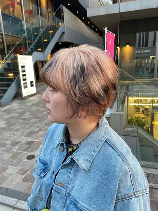 ショート カラー 🌈艶ハイトーン特化 🌈NOZOMUのヘアスタイル