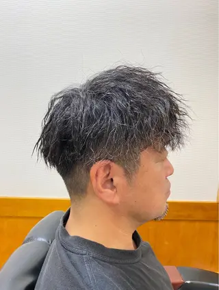 ショート パーマ 森　敦生👑 メンズカット＆パーマのヘアスタイル