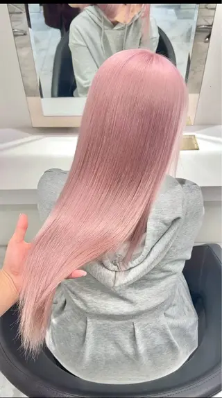 ロング カラー ハイトーンカラー💞 くるみ🎀のヘアスタイル