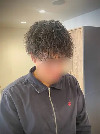 ミディアム パーマ メンズ 🌟30代~50代の お客様も大歓迎/竹井のヘアスタイル