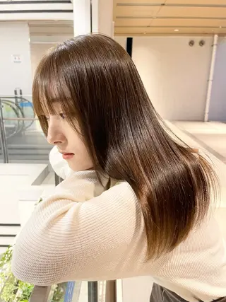 セミロング 園田 渉 ◤SHIKIO◢のヘアスタイル