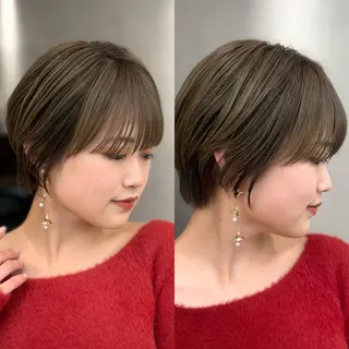 ショート 韓国レイヤー🌸 艶髪🫧池袋/礼二郎のヘアスタイル
