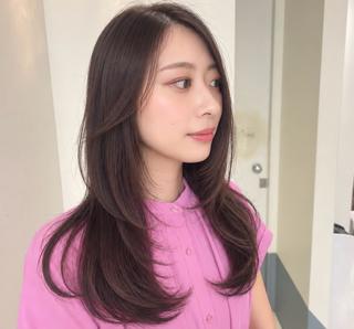 セミロング ヒナ/酸性ストレート /髪質改善のヘアスタイル