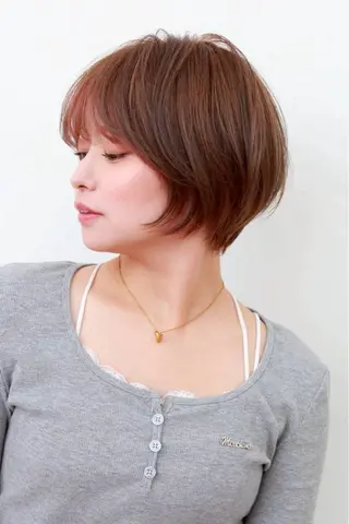 ショート ボブ&寒色🎐ᩚ 短髪 COCOROのヘアスタイル