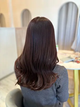 ロング かまだ しおりのヘアスタイル