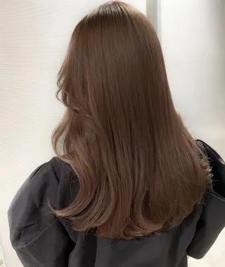 ミディアム カラー お顔まわりカット たなかちなみ🦤♡のヘアスタイル