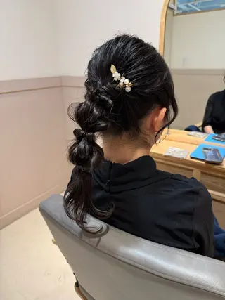 セミロング ヘアアレンジ メンズパーマ募集中 /minoriのヘアスタイル