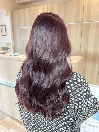 セミロング カラー SHIN🌿柏美容師 レイヤーボブカラーのヘアスタイル