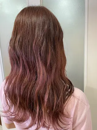 ロング ハイトーン/メンズ 水野翔太のヘアスタイル