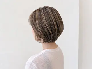 ショート 艶髪⭐️白髪ぼかし ⭐️田玉裕樹のヘアスタイル