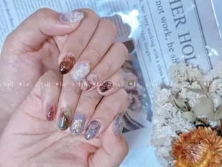 ミディアム カラー ネイル Le’a NailSalonのネイルデザイン