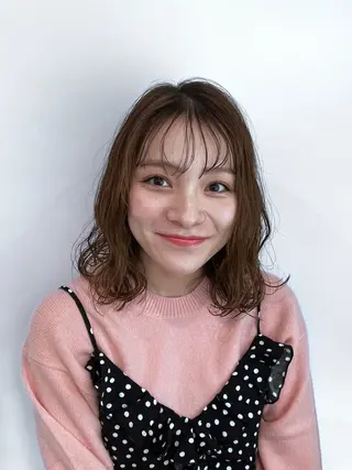 ミディアム パーマ 伊藤 壮尭のヘアスタイル