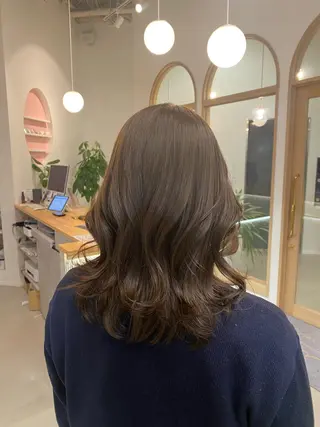 セミロング sanae /透明感カラーのヘアスタイル