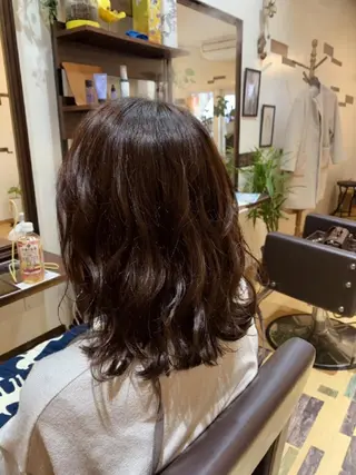 ミディアム カラー サトウ シューイチのヘアスタイル