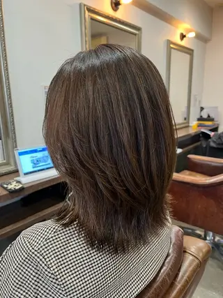ミディアム 🫧透明感カラー× レイヤー🫧HARUのヘアスタイル