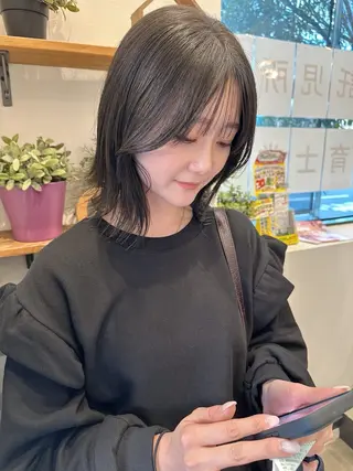 ミディアム カラー つくば 【Ciqi】 あくつのヘアスタイル