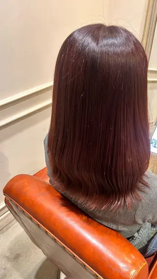 ミディアム カラー 新井 美穂のヘアスタイル