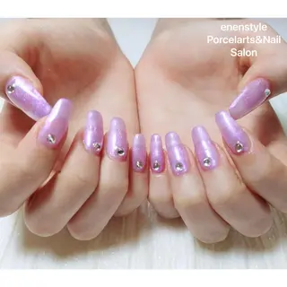 ミディアム ネイル 🐾enen style 🐾のネイルデザイン