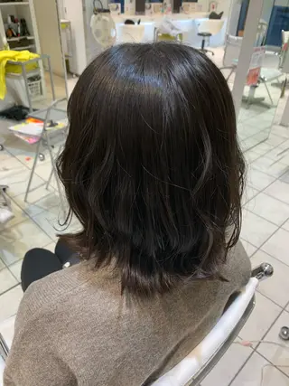 ミディアム カラー 地毛風ストレート/ 髪質改善/榎本流行のヘアスタイル