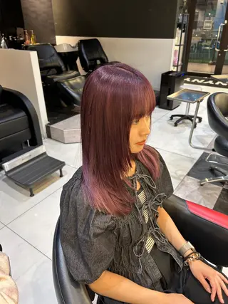 ミディアム カラー 永田 雄真のヘアスタイル