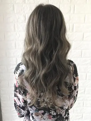 ロング カラー 髪質改善縮毛矯正 美容師✂️山崎竜二のヘアスタイル