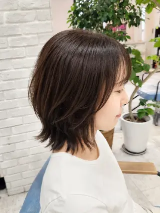 ミディアム カラー レイヤー×艶髪特化 代表 西村功平のヘアスタイル