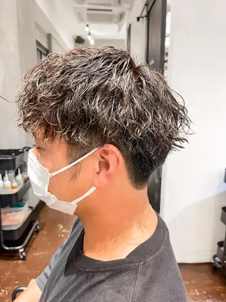 ショート パーマ メンズ メンズ特化 TAKE高崎のヘアスタイル