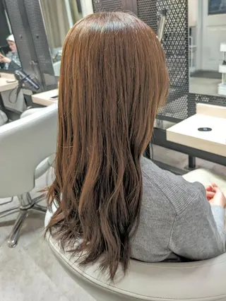 ロング ベージュ*Spica 【ミルクティー】のヘアスタイル