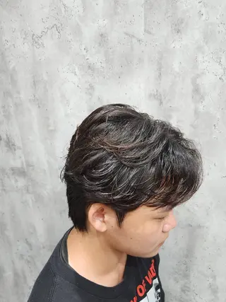 パーマ 🇰🇷ダウンパーマ 毛流れヘア🪽藤原のヘアスタイル