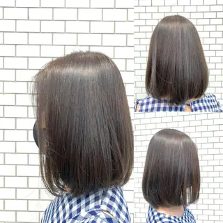 ミディアム カラー 堀 広夢のヘアスタイル