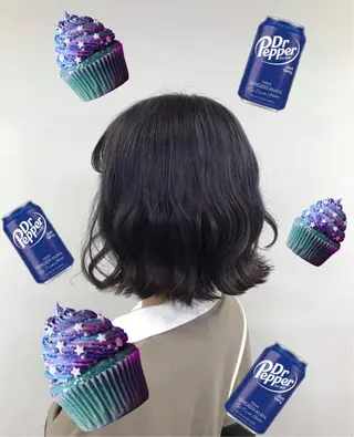 ショート カラー パーマ ヘアアレンジ メンズ キッズ 上品＆韓国風 🥀海心🥀のヘアスタイル