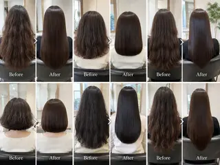 ロング 💖ブリーチ縮毛矯正 髪質改善💖ケンシンのヘアスタイル