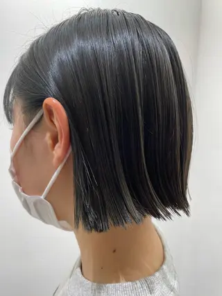 ショート カラー 大人ボブと似合 わせカラー/馬場 翼のヘアスタイル