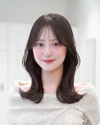 ミディアム カラー ‪広瀬快斗／ツヤ髪 /似合わせカラー🌱のヘアスタイル