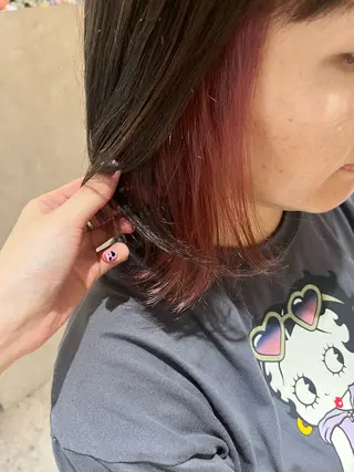 ミディアム カラー 暖色カラー／ ヘアセット🌛櫻井舞のヘアスタイル