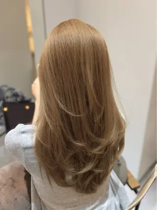 セミロング カラー ヘアアレンジ ✨韓国/外国人風✨ 江原巧のヘアスタイル