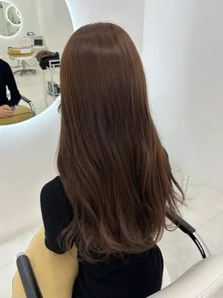 ロング カラー 【aini天王寺】 𝐚𝐢𝐫𝐢✂︎のヘアスタイル
