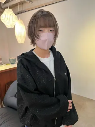 ショート カラー Sanaダブルカラー ✨️パルコ徒歩1分のヘアスタイル