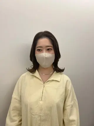 ミディアム 韓国好き🇰🇷 美容師MIKUのヘアスタイル