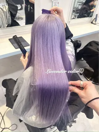 ロング カラー 韓国系ハイトーン🎀 Nanami🫧のヘアスタイル