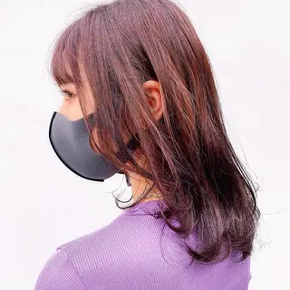 ミディアム カラー 中川 竜誠のヘアスタイル