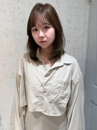 ミディアム カラー mai / linoah˚✧のヘアスタイル