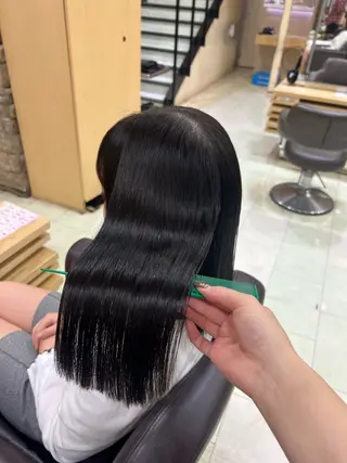 ミディアム 暖色カラー/レイヤー カット/Yunaのヘアスタイル