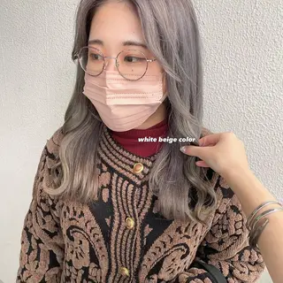 ロング カラー パーマ ヘアアレンジ メンズ キッズ ネイル マツエク・マツパ アイブロウ 透明感カラー・レイヤ ー🎀amika🎀のヘアスタイル