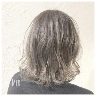 ミディアム カラー Ｍｅｒ 山崎 えりかのヘアスタイル
