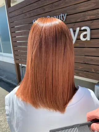 ミディアム カラー 中本 愛理のヘアスタイル